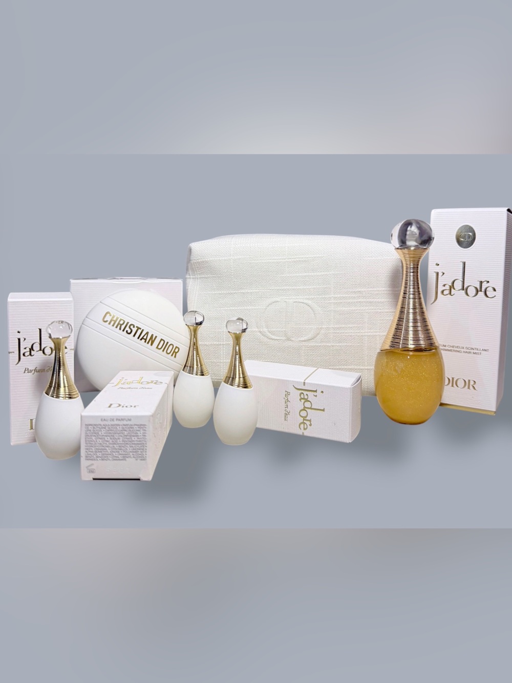Dior J'adore Set in White and Gold